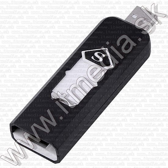 Image of Flameless Electronic Cigarette Lighter USB Rechargeable White-black (IT9767)